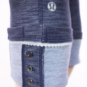 Lululemon Blue Ride-On Button Cropped Pant